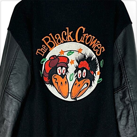 The Black Crowes Shake Your Money Maker World Tour Jacket 90-91 Vintage M - Picture 4 of 9